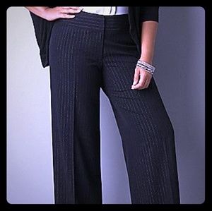 Pinstriped dress pants
